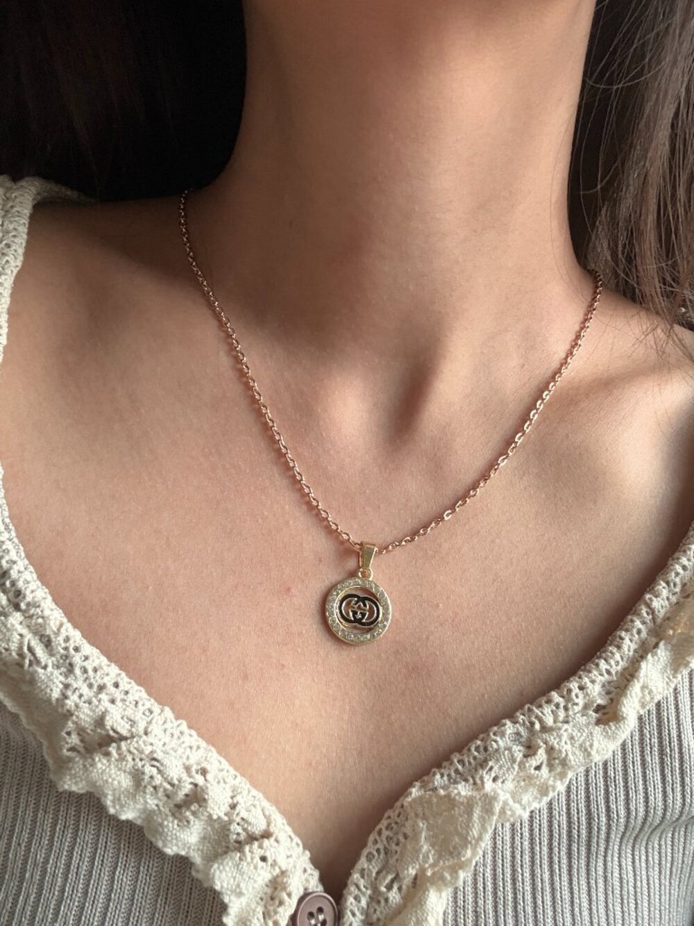 🎁BOGO Sale! Vintage ONLY 1!Gucci Upcycled Necklace
